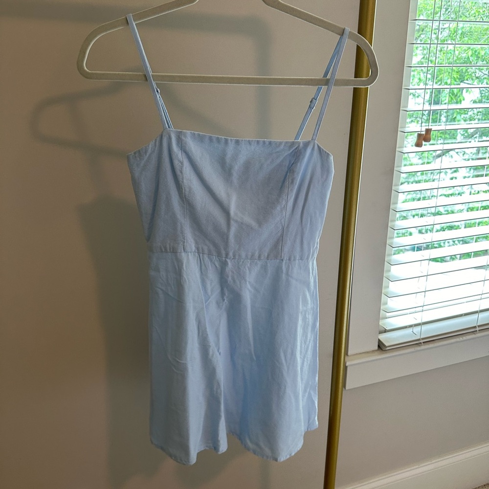 Superdown cotton blue dress, size XS